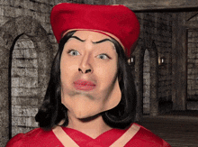 Maya Winky Lord Farquaad GIF - Maya Winky Lord Farquaad Wig GIFs