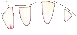 a pixel art drawing of the letters j , v , and o .