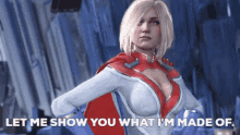 Injustice2 Power Girl GIF - Injustice2 Power Girl Let Me Show You What Im Made Of GIFs