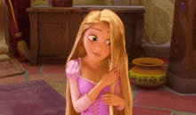 Rapunzel Tangled GIF - Rapunzel Tangled Playing With Hair GIFs