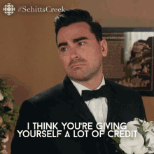 I Think Youre Giving Yourself A Lot Of Credit Dan Levy GIF - I Think Youre Giving Yourself A Lot Of Credit Dan Levy David GIFs