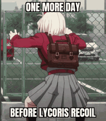 Lycoris Recoil Anime GIF - Lycoris Recoil Anime One Day Before GIFs