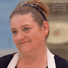 eyes widen kathy the great canadian baking show 703 shocked
