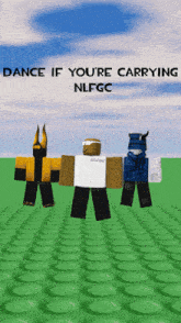 a poster that says dance if you 're carrying nlfgc