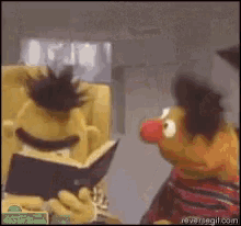 Bert Reading GIF - Bert Reading Earnie GIFs