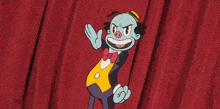 a cartoon character with a pig nose and a bow tie