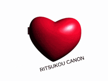 two heart shaped buttons with rytsukou canon written below them
