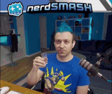 Nerd Smash Cheers GIF - Nerd Smash Cheers Smashed GIFs