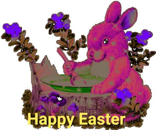 Easter Bunny Sticker - Easter Bunny Happy Stickers