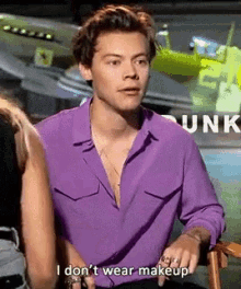 Harry Styles No Make Up GIF - Harry Styles No Make Up Lie GIFs