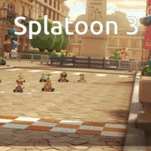 Splatoon3 Mario Kart GIF - Splatoon3 Mario Kart Inkling GIFs