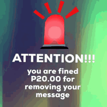 You Are Fined20pesos Attention You Are Fined20pesos For Removing Your Message GIF - You Are Fined20pesos Attention You Are Fined20pesos For Removing Your Message Attention You Are Fined P20 GIFs