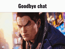 Kazuya Mishima Goodbye Chat GIF