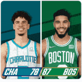 Charlotte Hornets (78) Vs. Boston Celtics (87) Third-fourth Period Break GIF - Nba Basketball Nba 2021 GIFs