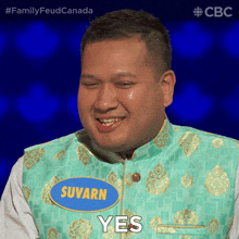 Yes Suvarn GIF - Yes Suvarn Family Feud Canada GIFs