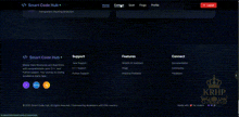 a screenshot of a website that says smart code hub on it