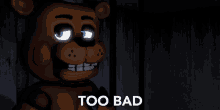 Too Bad Freddy GIF - Too Bad Freddy Such A Pity GIFs