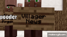 Minecraft Villager Minecraft GIF - Minecraft Villager Minecraft News GIFs