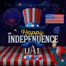 4th of july happy independence day eagle america greetings