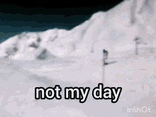 Not My Day Skiing GIF