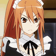 Ryoko Okami Maid GIF - Ryoko Okami Maid Okami San And Her Seven Companions GIFs