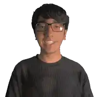 a man wearing glasses and a shirt that says chase on it