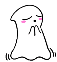Worried Ghost Sticker - Worried Ghost Anxious Stickers