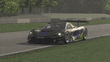 a racing car with the number 69 on the side