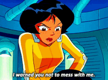 Totally Spies Alex GIF - Totally Spies Alex I Warned You Not To Mess With Me GIFs