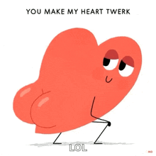 You Make My Heart Twerk Twerk It GIF - You Make My Heart Twerk Twerk It Valentine Card GIFs