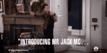jack mcfarland megan mullally karen walker jack mc will and grace