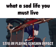 Genshin Impact Sad Life GIF - Genshin Impact Sad Life No Father GIFs