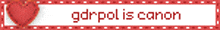 a red and white sign that says gdrpol 's canon on it