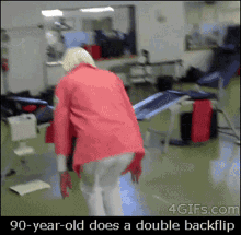 Double Backflip 90year Old GIF - Double Backflip 90year Old Grandma GIFs