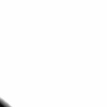 a black circle on a white background with a shadow on it