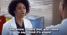 Greys Anatomy Thats Stupid GIF - Greys Anatomy Thats Stupid Yeah No Thats Stupid GIFs