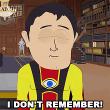 I Dont Remember Captain Hindsight GIF - I Dont Remember Captain Hindsight South Park GIFs