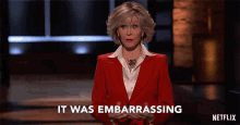 It Was Embarrassing Jane Fonda GIF - It Was Embarrassing Jane Fonda Grace Hanson GIFs