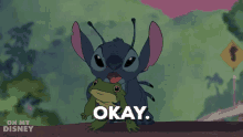 Stitch Frog GIF - Stitch Frog Okay GIFs