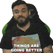 Things Are Going Better Than They Ever Have Before Andrew Baena Sticker - Things Are Going Better Than They Ever Have Before Andrew Baena Things Are Going Better Now Stickers