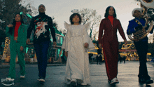 Walking With My Fam Chris Carver GIF - Walking With My Fam Chris Carver Candy Cane Lane GIFs