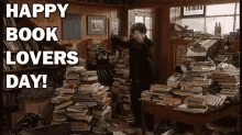 Happy Book Lovers Day! GIF - Happy Book Lovers Day Book Worm Book Lover GIFs