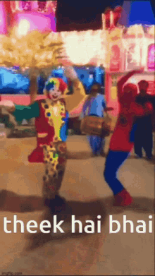 Padhle Bhai Spider Man GIF - Padhle Bhai Spider Man Clown And Spider Man Dancing GIFs