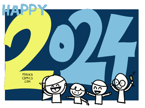 Sticker bonne année 2024