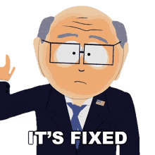 its fixed mr garrison south park problem solved resolved