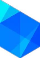 a blue geometric pattern on a white background that looks like a diamond .