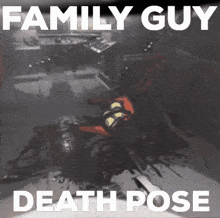Family Guy Death Pose Lethal Company GIF - Family Guy Death Pose Lethal Company Death GIFs