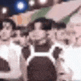 a blurred image of a person holding a gun in a video game