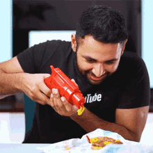 Squirting Ketchup Arun Maini GIF