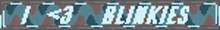 a blurred image of the word bunkies on a red background